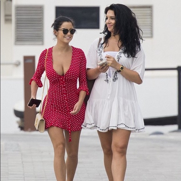 red polka dot dress missguided